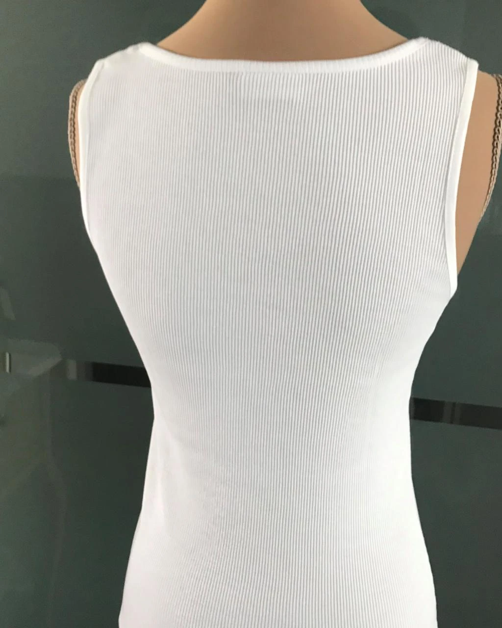 Street One M38 jolie blouse côtelée blanche avec finition en dentelle . – photo 6